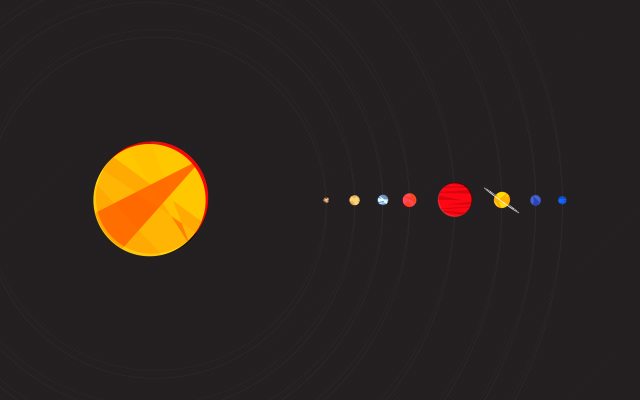 Solar system eight planets star #3 free wallpaper - medium preview image
