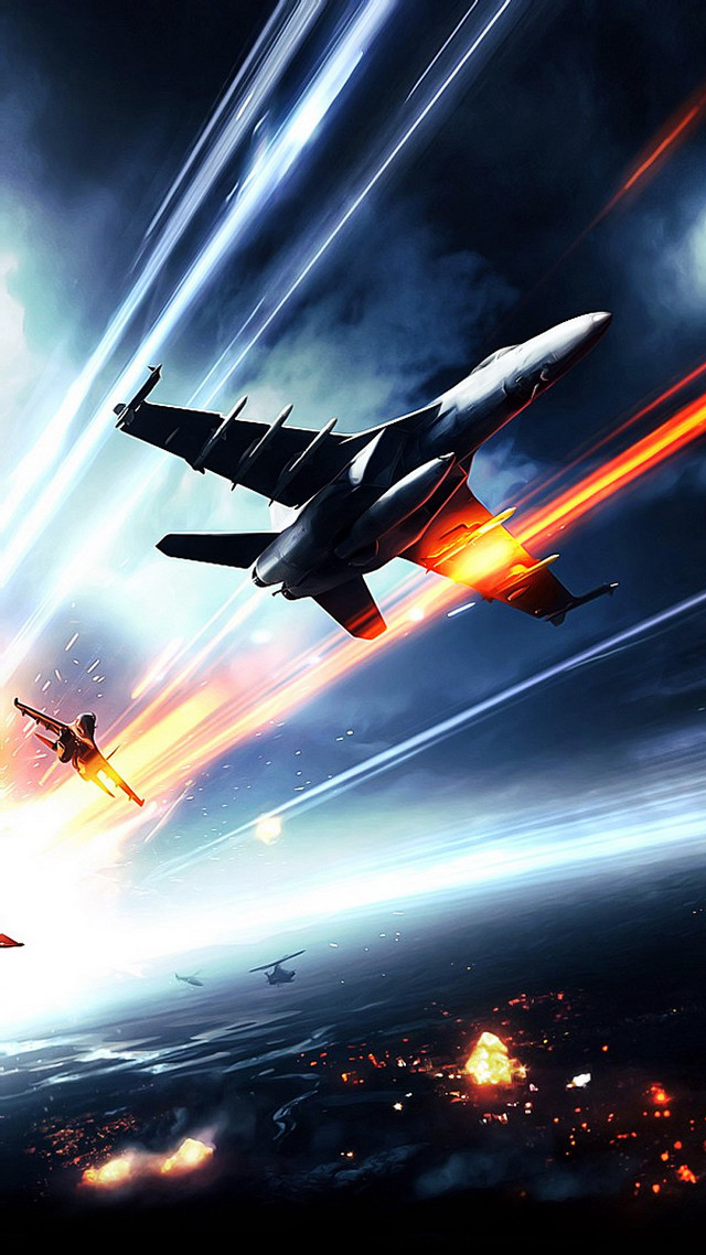 Airplanes cloudy sky city night free wallpaper - medium preview image