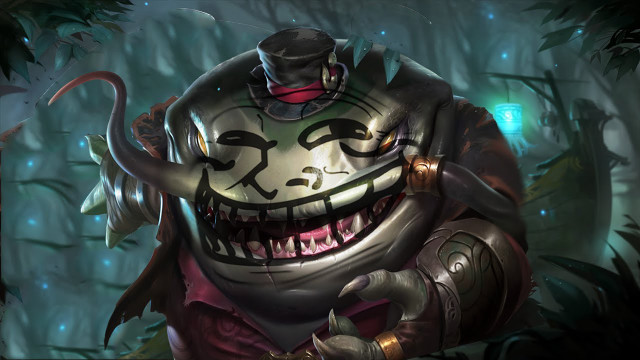 Cartoon helmet smile demon forest free wallpaper - medium preview image