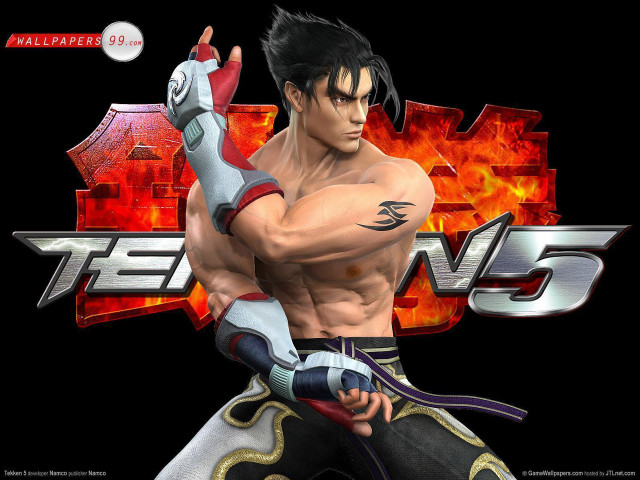 Man fighting stance sword flame free wallpaper - medium preview image