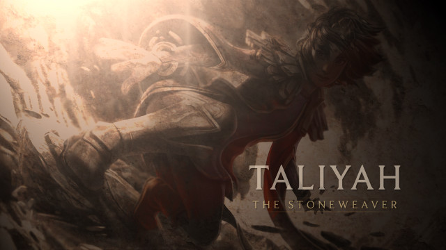 Man climbing mountain sword taliyah free wallpaper - medium preview image