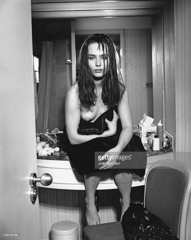 Woman bathroom stool mirror hair free wallpaper - medium preview image