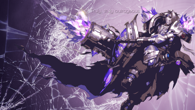 Stylized robot purple paint body free wallpaper - medium preview image
