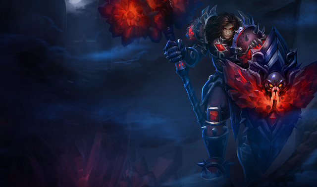 Man demon glowing armor skull free wallpaper - medium preview image