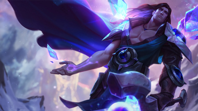 Woman sword purple ball cloak free wallpaper - medium preview image