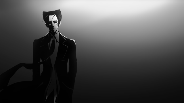 Man suit tie dark rayonism free wallpaper - medium preview image