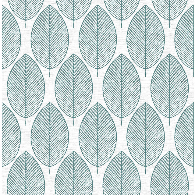 Blue white leaf pattern fence free wallpaper - medium preview image