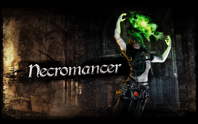 Woman green hair green smoke free wallpaper - medium preview image