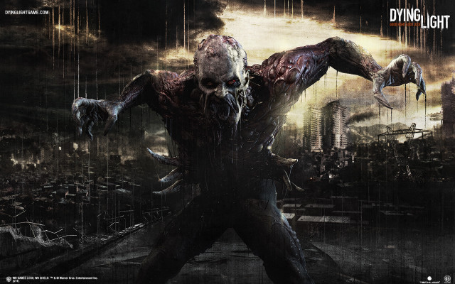 Demonic bloody man arms city free wallpaper - medium preview image