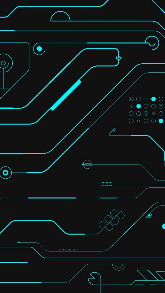 Futuristic background blue line black free wallpaper - medium preview image