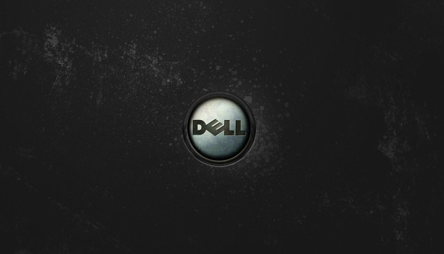 Dell logo black surface dark free wallpaper - medium preview image