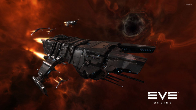 Sci fi spaceship red space free wallpaper - medium preview image
