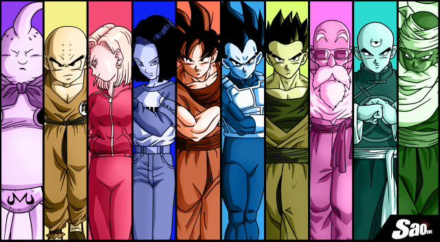 Cartoon characters colorful background group free wallpaper - medium preview image