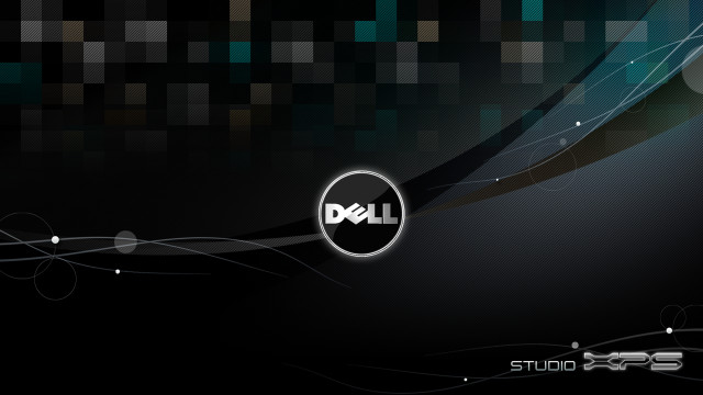 Dell logo black background lines free wallpaper - medium preview image