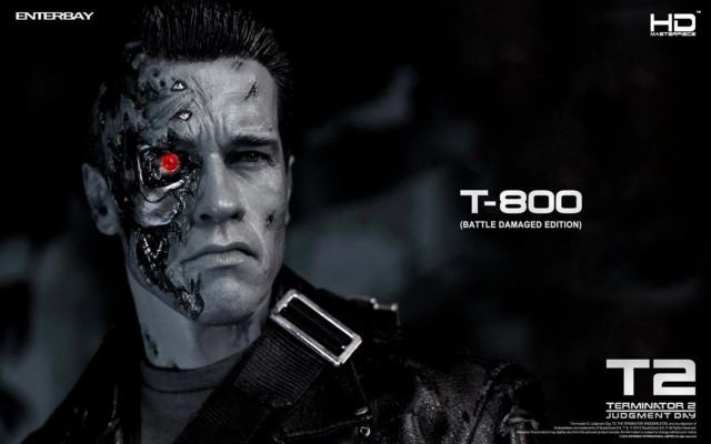 Bloody man red eye cybernetic free wallpaper - medium preview image