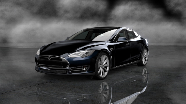 Black white tesla dark room free wallpaper - medium preview image