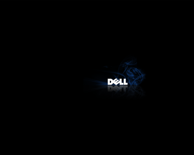 Dell logo dark reflection image free wallpaper - medium preview image