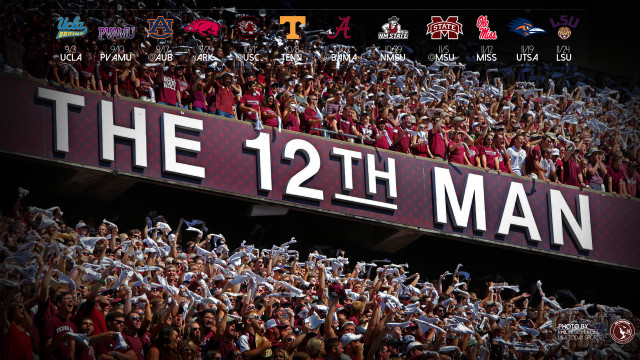 Crowd stadium banner 12th man free wallpaper - medium preview image