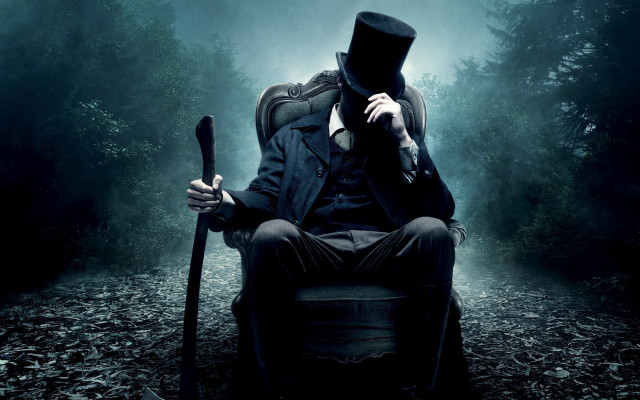 Man top hat coat sitting #5 free wallpaper - medium preview image