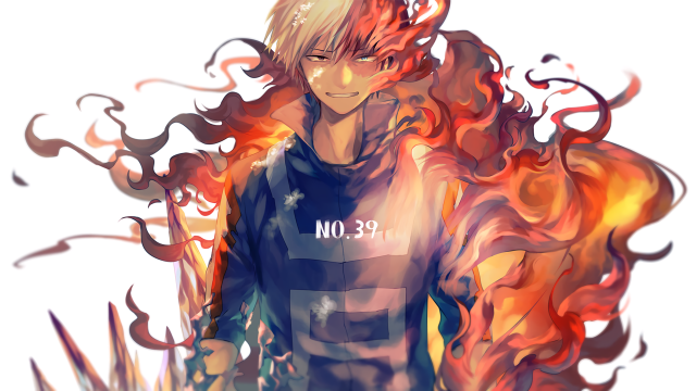 Fiery hair blue shirt autumn free wallpaper for desktop - medium preview image