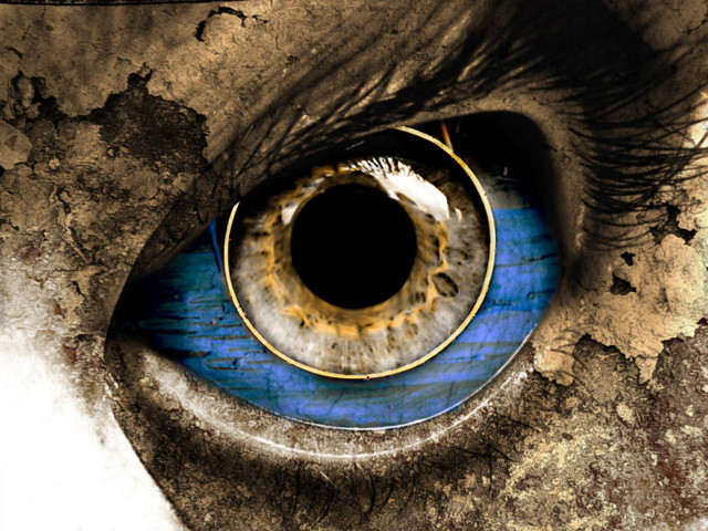 Blue eye black circle iris #4 free wallpaper - medium preview image
