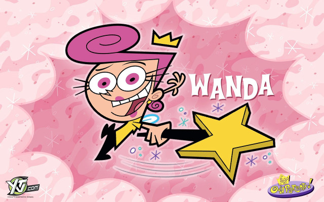 Cartoon character star pink background free wallpaper - medium preview image