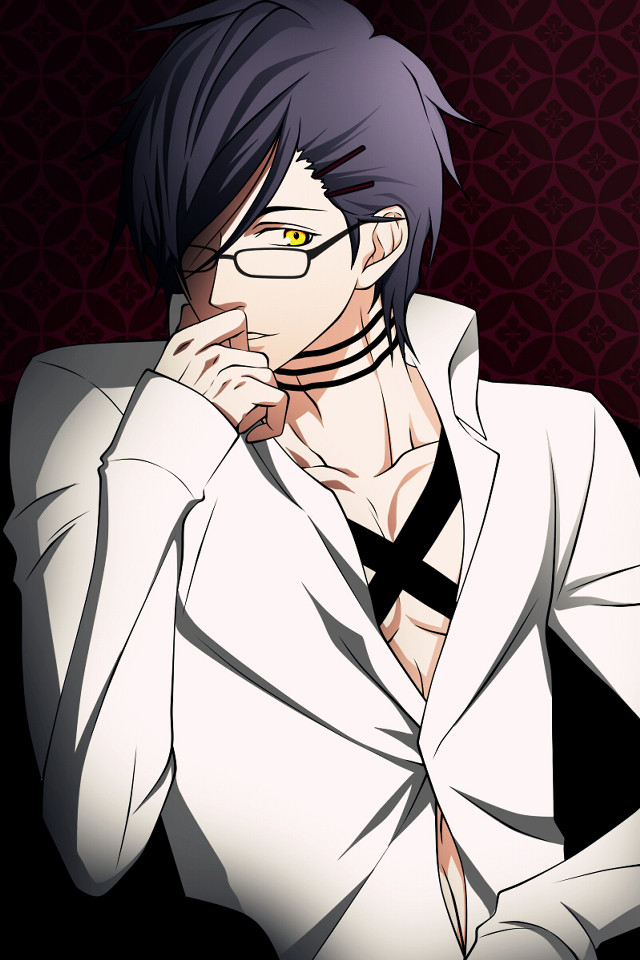 Man glasses tie posing hand free wallpaper - medium preview image