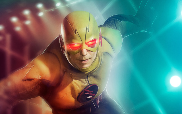Man yellow suit red eyes free wallpaper - medium preview image
