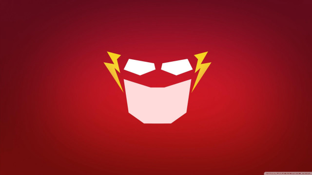 Red background stylized mask yellow free wallpaper - medium preview image