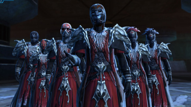 Demonic men red black outfits free wallpaper - medium preview image