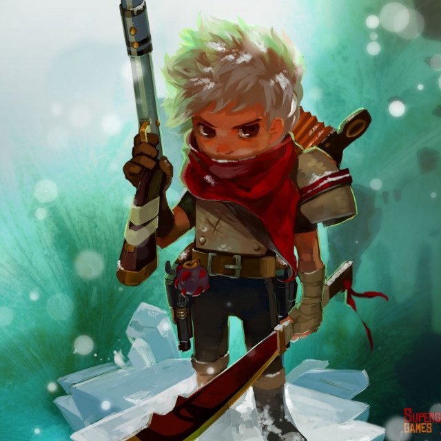 Man sword snowboard snow scarf free wallpaper - medium preview image