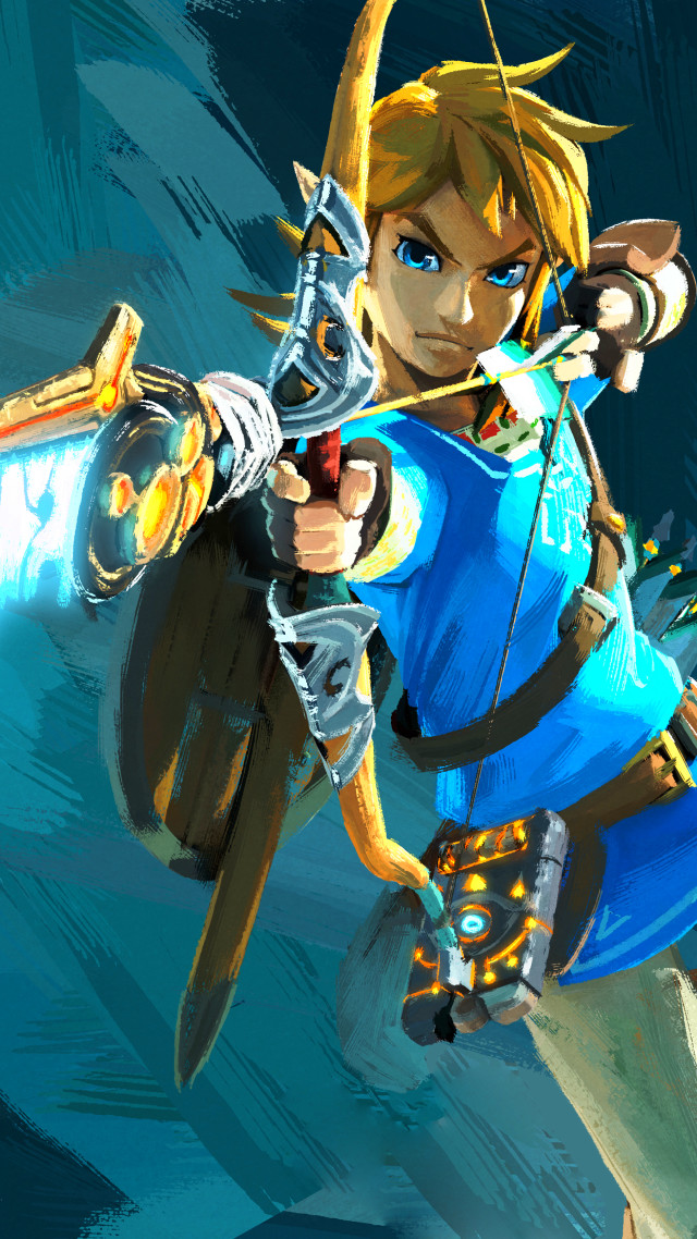 Cartoon character bow arrow blue free wallpaper - medium preview image
