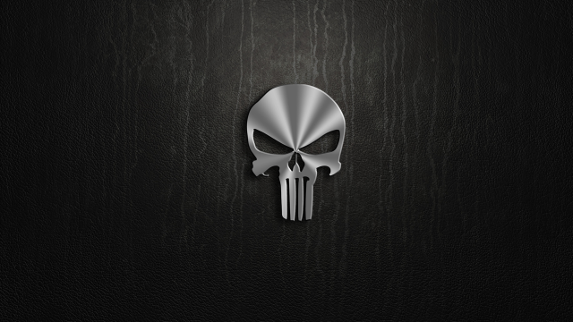Metal skull wood grain black free wallpaper - medium preview image
