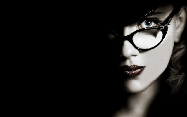 Woman glasses darkbackground dirckcrabeth filmnoir free wallpaper - medium preview image