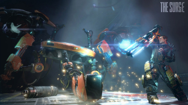Robot giant robot dark room free wallpaper - medium preview image