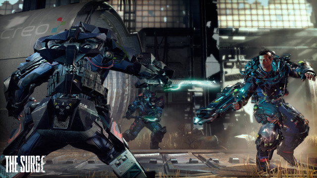 Robot fight sci fi mecha free wallpaper - medium preview image