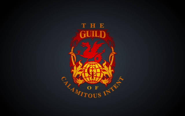 Red yellow logo black dragon free wallpaper - medium preview image