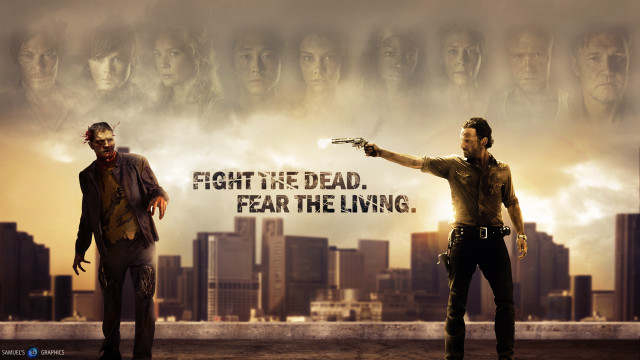 Man pointing gun another man free wallpaper - medium preview image