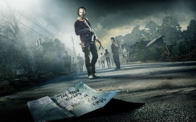 Man gun road sign people #3 free wallpaper - medium preview image