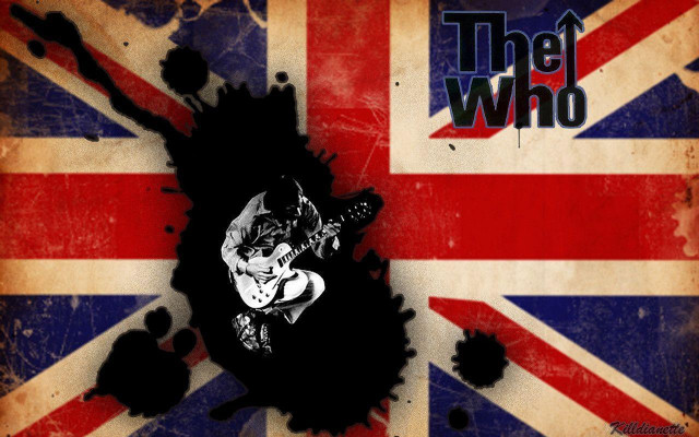 British flag guitar the who free wallpaper - medium preview image
