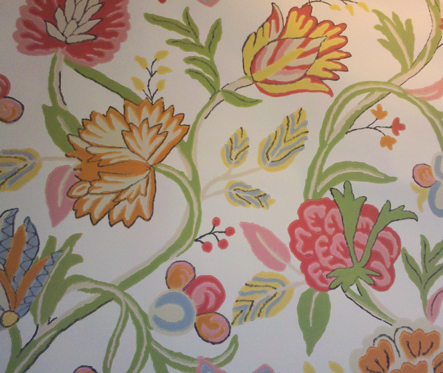 Flower pattern wall clock decoration #3 free wallpaper - medium preview image