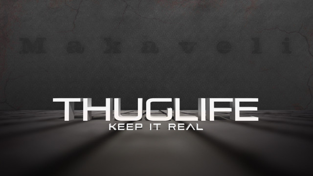 Thugife keep it real black free wallpaper - medium preview image