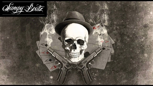 Skull hat guns table smoke free wallpaper - medium preview image