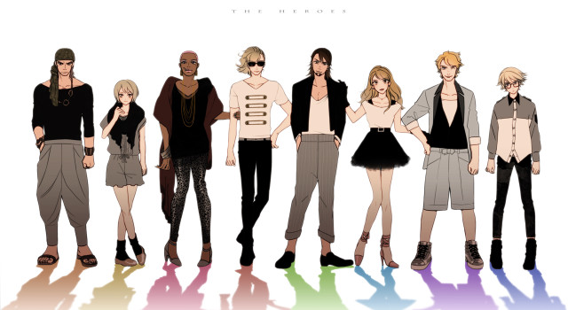 Group people standing white background #23 free wallpaper - medium preview image