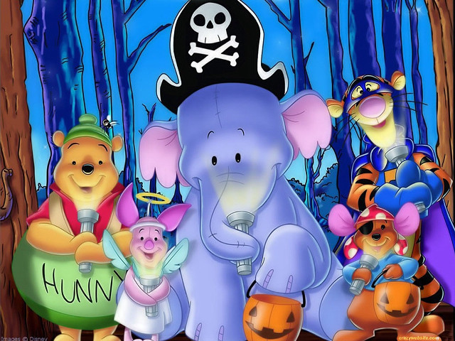 Pirate elephant cartoon characters pig free wallpaper - medium preview image