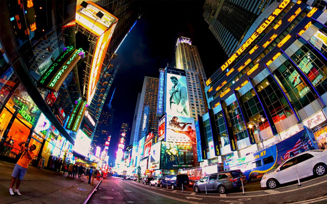 City street night traffic lights #3 free wallpaper - medium preview image