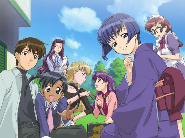 Group people building trees kimono free wallpaper - medium preview image