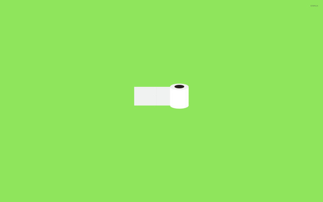 Toilet paper green background black free wallpaper - medium preview image