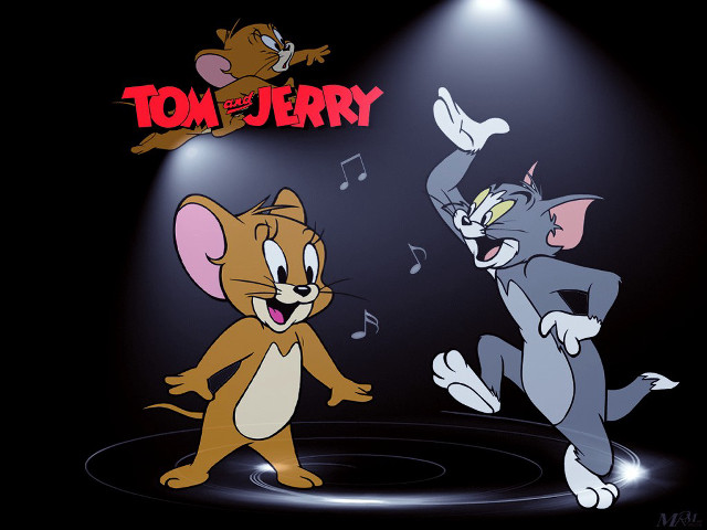 Two cats dancing stage music free wallpaper - medium preview image