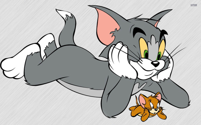 Cartoon cat flying teddy bear free wallpaper - medium preview image